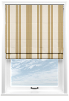The British Stripe Co. Edward, Derwent No.1 - Twist&Fit Roman Blind